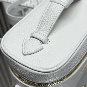 Prada Vanity Case Small White Gold Hardware