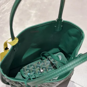 Goyard Anjou Mini Tote Bag Small Green 20cm
