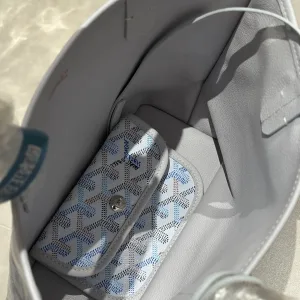 Goyard Anjou Mini Tote Bag Small White 20cm