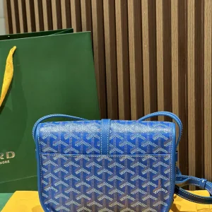 Goyard Belvedere PM Messenger Bag Small Blue 22cm