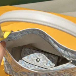 Goyard Rouette Hobo Bag Small White 22cm