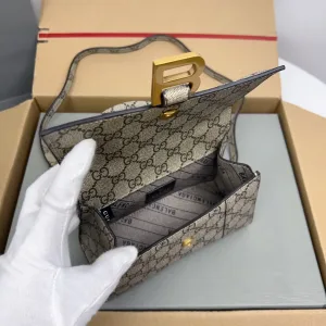 Balenciaga Monaco Chain Bag Small Beige Monogram 25cm