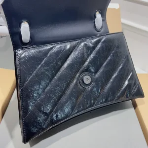 Balenciaga Rodeo Chain Shoulder Large Black Silver Hardware 33cm