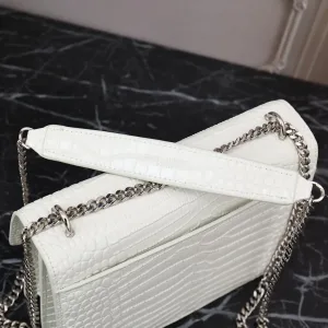 Saint Laurent Kate Chain Bag Small Gray Silver Hardware Exact Size Unknown 210