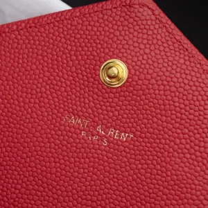 Saint Laurent Kate Chain Bag Small Red Gold Hardware Exact Size Unknown 066