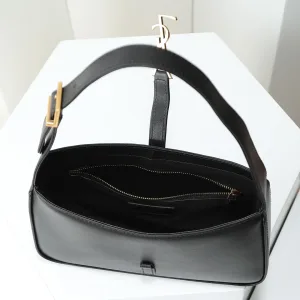 Saint Laurent Le 5 A 7 Hobo Bag Medium Black Gold Hardware Exact Size Unknown 071