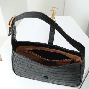 Saint Laurent Le 5 A 7 Hobo Bag Medium Black Gold Hardware Exact Size Unknown 072