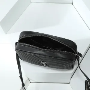 Saint Laurent Camera Bag Small Black Silver Hardware Exact Size Unknown 120