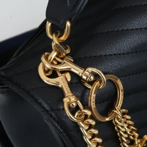 Saint Laurent LouLou Shoulder Bag Medium Black Gold Hardware Exact Size Unknown 043