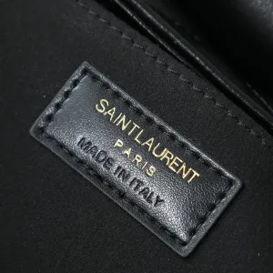 Saint Laurent LouLou Shoulder Bag Medium Black Gold Hardware Exact Size Unknown 087