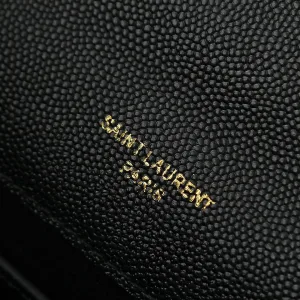 Saint Laurent LouLou Shoulder Bag Medium Black Gold Hardware Exact Size Unknown 089