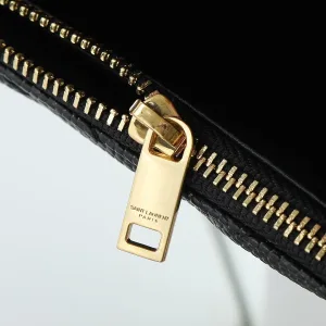 Saint Laurent LouLou Shoulder Bag Medium Black Gold Hardware Exact Size Unknown 124