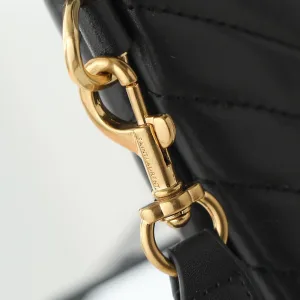 Saint Laurent LouLou Shoulder Bag Medium Black Gold Hardware Exact Size Unknown 233