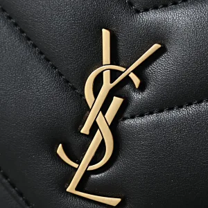 Saint Laurent LouLou Shoulder Bag Medium Black Gold Hardware Exact Size Unknown 260