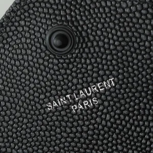 Saint Laurent LouLou Shoulder Bag Medium Black Silver Hardware Exact Size Unknown 125