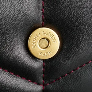 Saint Laurent Puffer Shoulder Bag Large Brown Gold Hardware Exact Size Unknown 237