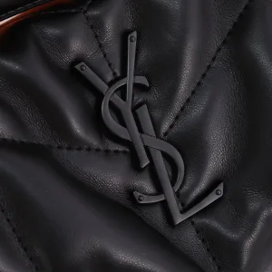 Saint Laurent Puffer Shoulder Bag Large Brown Gold Hardware Exact Size Unknown 240