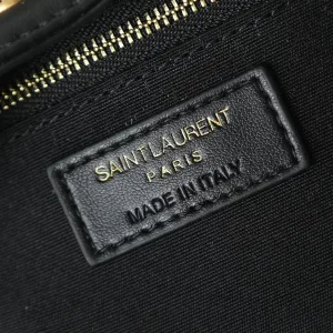 Saint Laurent Drawstring Shoulder Bag Medium Black Gold Hardware Exact Size Unknown 100