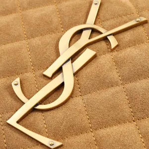 Saint Laurent Puffer Shoulder Bag Large Tan Gold Hardware Exact Size Unknown 234
