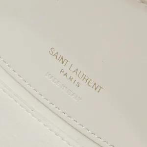 Saint Laurent Sac De Jour Satchel Medium Gray Gold Hardware Exact Size Unknown 016