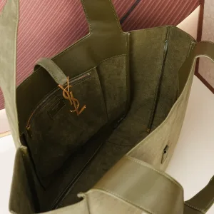 Saint Laurent Shopping Tote Bag Large Beige Gold Hardware Exact Size Unknown 130
