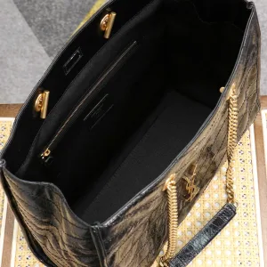 Saint Laurent Shopping Tote Bag Large Black Gold Hardware Exact Size Unknown 243