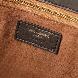 Saint Laurent Shopping Tote Bag Large Tan Gold Hardware Exact Size Unknown 131