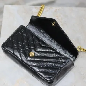Saint Laurent Vanity Camera Bag Small Gray Gold Hardware Exact Size Unknown 030