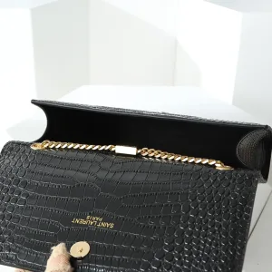 Saint Laurent Kate Chain Bag Small Black Gold Hardware Exact Size Unknown 115