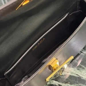 Prada Camera Bag Small Black Gold Hardware