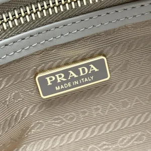 Prada Galleria Top Handle Small Beige Gold Hardware
