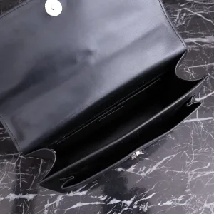 Saint Laurent Kate Chain Bag Small Black Silver Hardware Exact Size Unknown 208