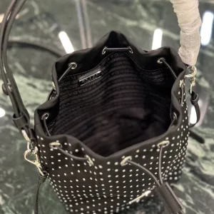 Prada ReNylon Backpack Small Black Silver Hardware