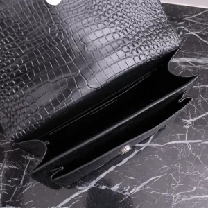 Saint Laurent Kate Chain Bag Small Black Silver Hardware Exact Size Unknown 216