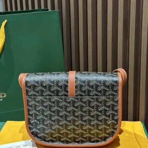 Goyard Belvedere PM Messenger Bag Small Black Brown 22cm