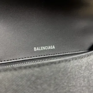 Balenciaga Hourglass Top Handle Small Black 23cm