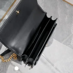Saint Laurent Kate Chain Bag Small Gray Gold Hardware Exact Size Unknown 056