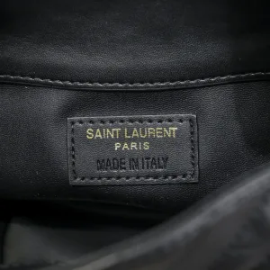 Saint Laurent Bucket Bag Medium Gray Gold Hardware Exact Size Unknown 031