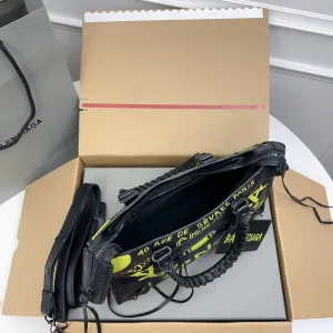 Balenciaga Le City Small Black Yellow Graffiti 26cm