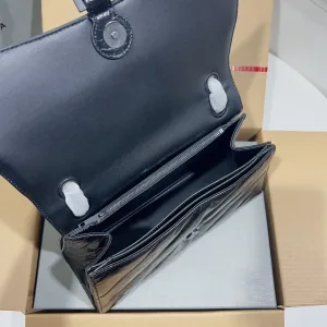 Balenciaga Rodeo Chain Shoulder Large Black Silver Hardware 33cm