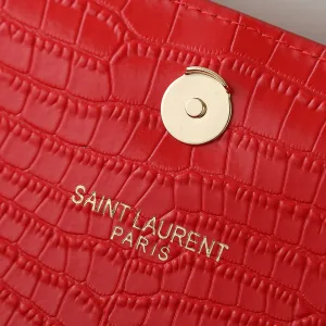 Saint Laurent Kate Chain Bag Small Red Gold Hardware Exact Size Unknown 112