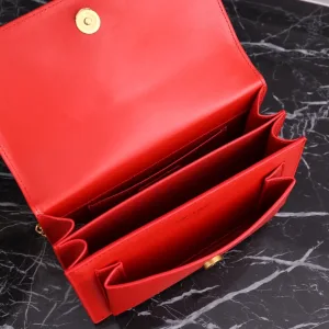 Saint Laurent Kate Chain Bag Small Red Gold Hardware Exact Size Unknown 220