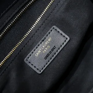 Saint Laurent Le 5 A 7 Hobo Bag Medium Black Gold Hardware Exact Size Unknown 061