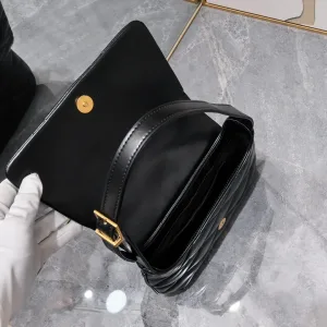 Saint Laurent LouLou Shoulder Bag Medium Black Gold Hardware Exact Size Unknown 046