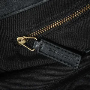 Saint Laurent LouLou Shoulder Bag Medium Black Gold Hardware Exact Size Unknown 084