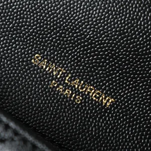 Saint Laurent LouLou Shoulder Bag Medium Black Gold Hardware Exact Size Unknown 099