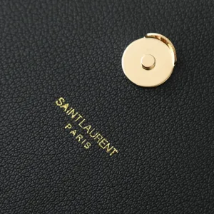 Saint Laurent LouLou Shoulder Bag Medium Black Gold Hardware Exact Size Unknown 226