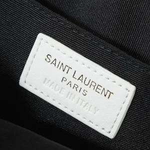 Saint Laurent Camera Bag Small White Silver Hardware Exact Size Unknown 116