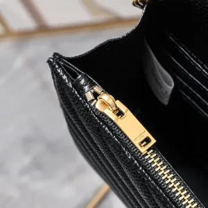 Saint Laurent LouLou Shoulder Bag Medium Gray Gold Hardware Exact Size Unknown 032
