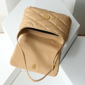 Saint Laurent LouLou Shoulder Bag Medium Tan Gold Hardware Exact Size Unknown 086